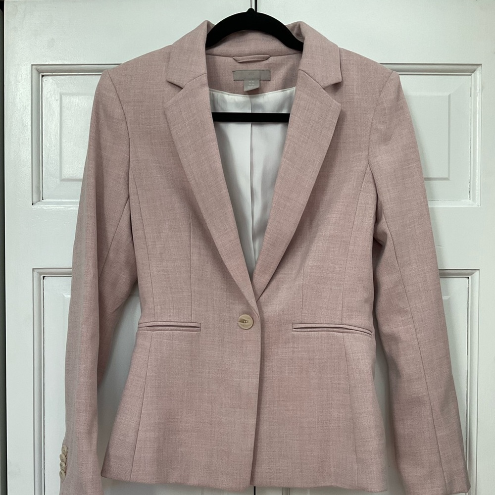 H&M Dusty Pink fitted Blazer